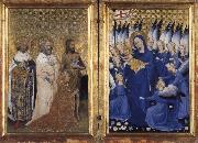 Richard II of England presented to the Virgin and Child by his patron Saint John the Baptist and Saints Edward and Edmund unknow artist